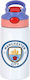 Koupakoupa Rostfreier Stahl Kinder Trinkflasche Fußball mit Stroh Rosa 350ml