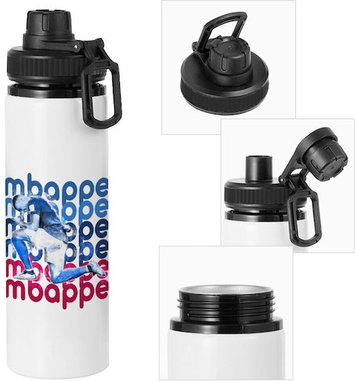 Koupakoupa Kids Water Bottle from Aluminium with Screw-on Non Spill Cap Multicolour 850ml