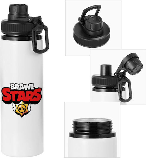 Koupakoupa Kids Water Bottle Brawl Stars Aluminium with Screw Cap Non Spill 850ml