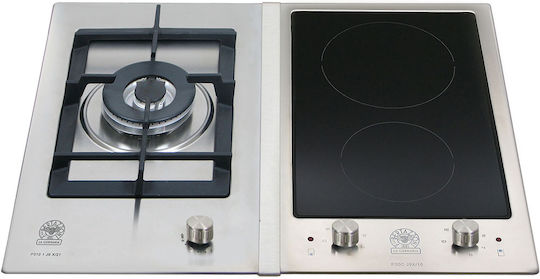 La Germania Gas & Electric Cooktop Autonomous 61.5x51εκ. Silver