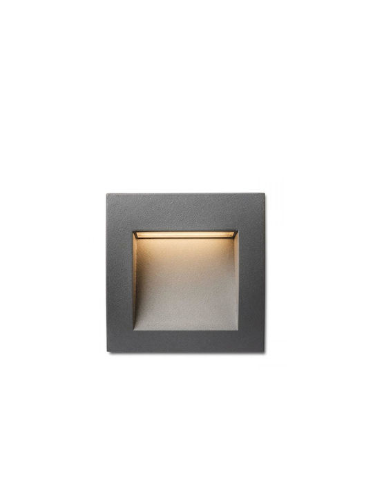 Rendl Light Studio Стенно Външно Спот Осветление LED IP65 1.5W с Топло бяло Светлина 9x9εκ.