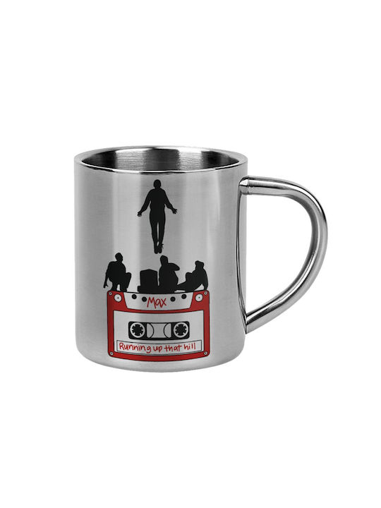 Koupakoupa Cană Metalic Argintiu 300ml