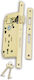 Martin Recessed Lock Mesoportas with Cylinder and Center 25mm Gold Right