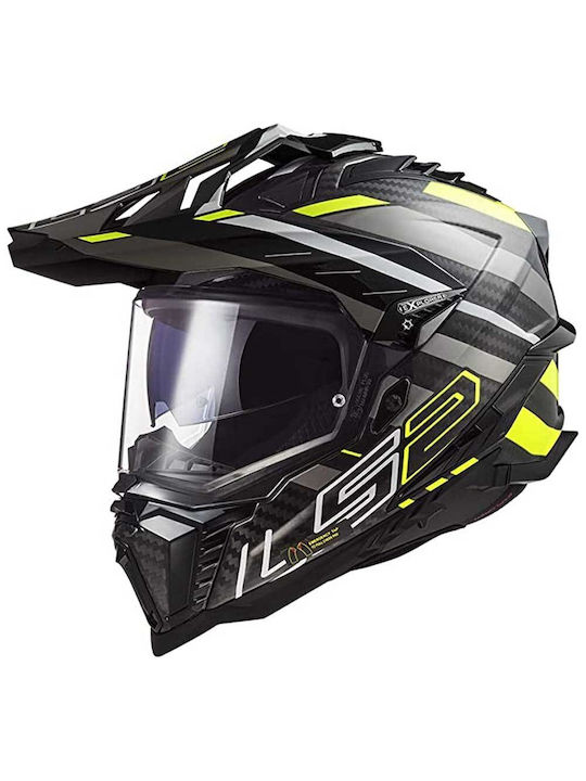 LS2 Mx701 C Explorer Carbon Edge Black/ Yellow/...