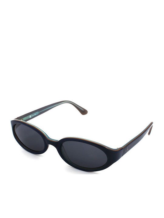 Calvin Klein Women's Sunglasses with Green Plastic Frame and Black Lens CK4012 77