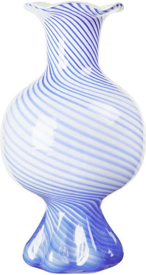 Broste Copenhagen Vază Decorativă Sticlă Albastru 17.5x30x30cm 1buc