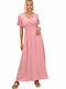 Potre Maxi Dress Wrap Pink