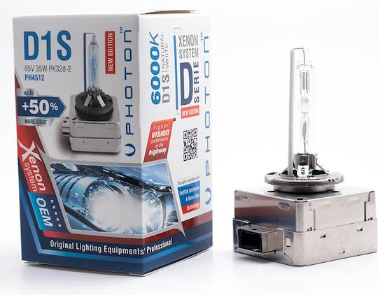 Photon Lampen Auto & Motorrad D1S Xenon 6000K Kaltes Weiß 12V 1Stück