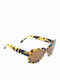 Benetton Women's Sunglasses with Brown Tartaruga Plastic Frame and Brown Lens 728 22