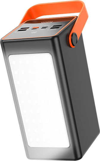 Hoco J107 Power Bank 90000mAh 22.5W with 4 USB-A Ports and 2 USB-C Ports Black