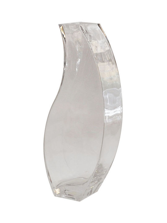 Sinialo Decorative Vase Transparent 12x6.5x29.5cm