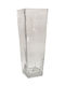 Sinialo Decorative Vase Transparent 14x14x40cm