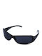 Slazenger Memphis Herren Sonnenbrille mit Schwarz Kunststoff Gestell und Schwarz Linse