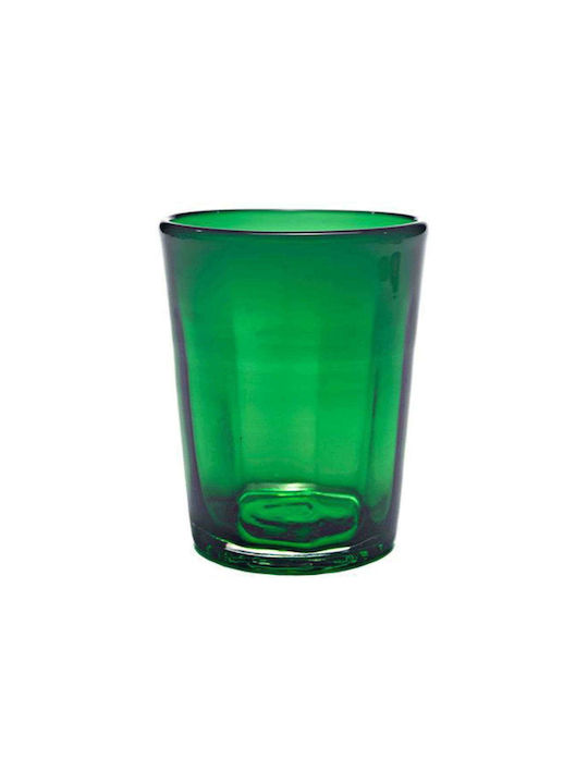 Zafferano Glass Water made of Glass in Green Color 320ml 1pcs