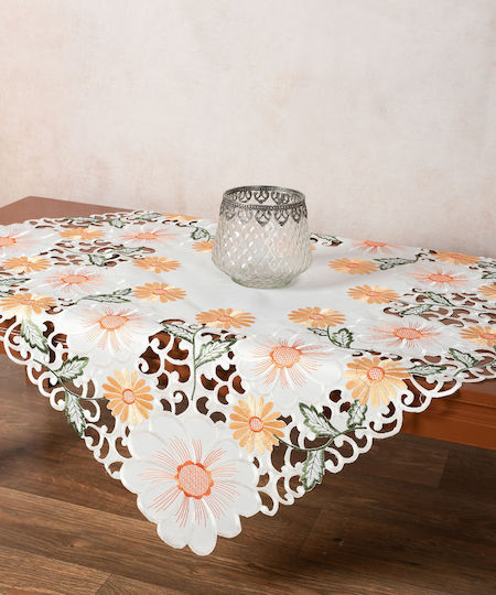Silk Fashion Καρέ Κοφτό Πορτοκαλί 60x60εκ. Silk Fashion Καρέ Κοφτό Πορτοκαλί 60x60εκ.