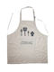 Whitegg Cooking Αδιάβροχη Ποδιά Κουζίνας Γκρι 70x66cm
