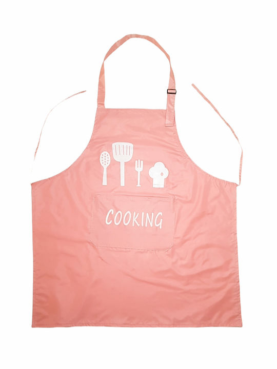 Whitegg Cooking Impermeabil Șorț de Bucătărie Roz 70x66cm 1buc