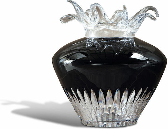Casa Vogue Kristall Vase Schwarz Φ40xΥ39cm Casa Vogue Kristall Vase Schwarz Φ40xΥ39cm