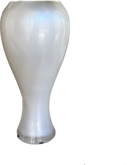 Casa Vogue Vase Glas Ecru 25xH25cm Casa Vogue Vase Glas Ecru 25xH25cm