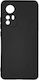 Umschlag Rückseite Silikon / Stoff Schwarz (Xiaomi 12 Pro)
