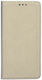 Smart Magnet Buchen Sie Synthetisches Leder / Silikon Gold (Galaxy M52)