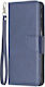 Support View Wallet Leather Navy Blue (Moto G31)