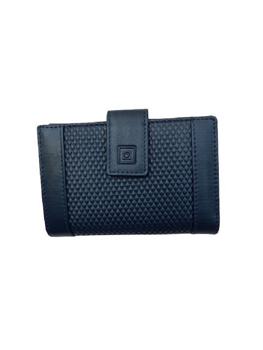 Luxus Leather Women's Wallet Navy Blue