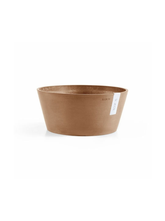 Ecopots Frankfurt Γλάστρα σε Καφέ Χρώμα 40x18cm