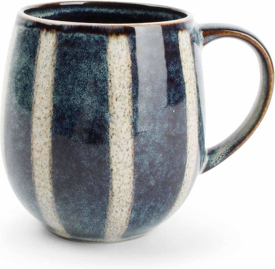 Salt & Pepper Becher Keramik Blau 350ml
