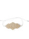 Sava Jewellery Damen Armband Makramee aus Kabel mit Perlen