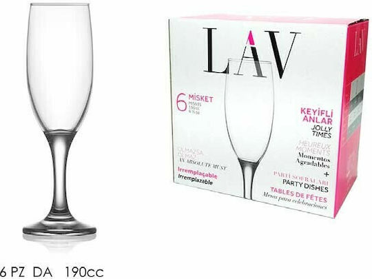 General Trade Set Water Glasses Goblets Glass 190ml 6 Pieces