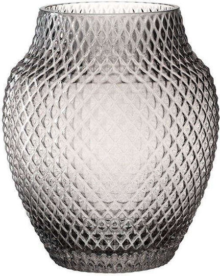 Leonardo Βάζο Γυάλινο Γκρι Y23cm Leonardo Βάζο Γυάλινο Γκρι Y23cm
