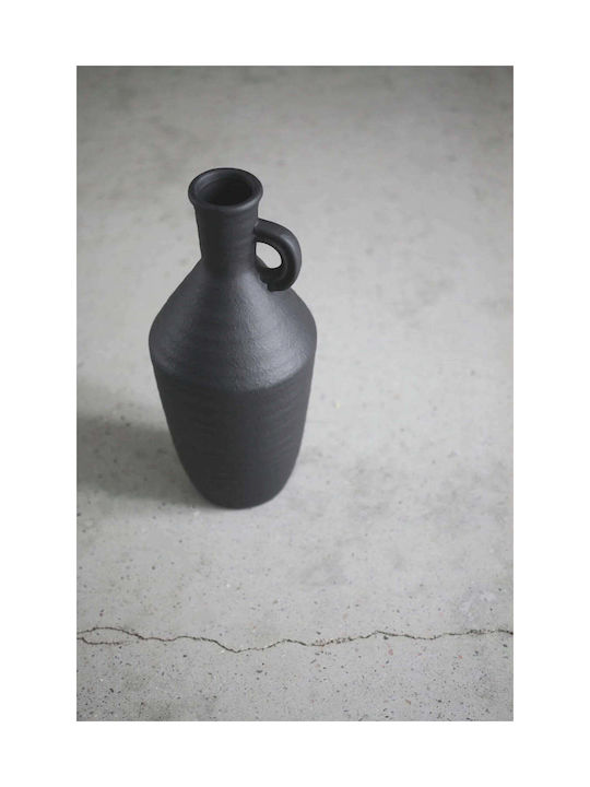 EIGHTMOOD Vază Decorativă Ceramică Negru 16x16x35cm 1buc