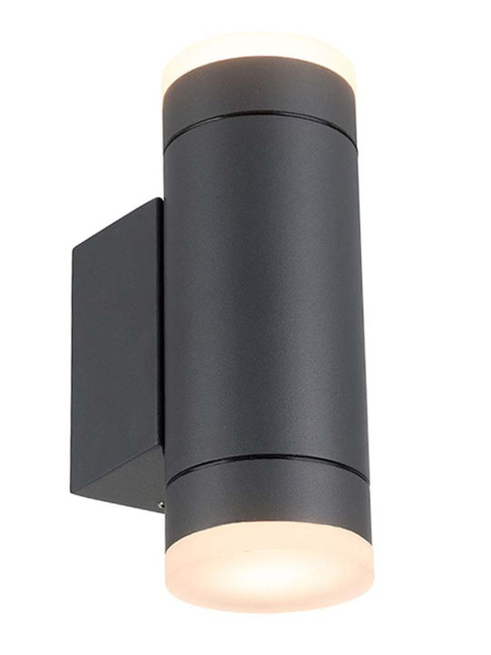 123led Επιτοίχιο Εξωτερικό Σποτ GU10 IP44 Διπλής Δέσμης