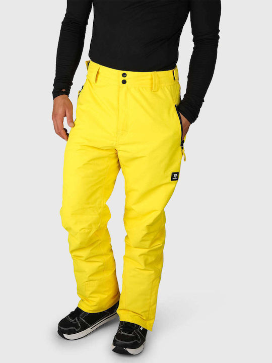 Brunotti Footrail 2131220001-3499 Men's Trousers for Ski & Snowboard Yellow