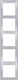 Mutlusan Daria Switch Frame 5 Positions Vertical Installation in Silver Color 6010395