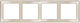 Mutlusan Daria Switch Frame 4 Positions Horizontal Installation in Beige Color 10494/Η