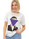 Follow Damen T-Shirt Weiß