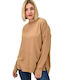 Potre Women's Long Sleeve Sweater Beige