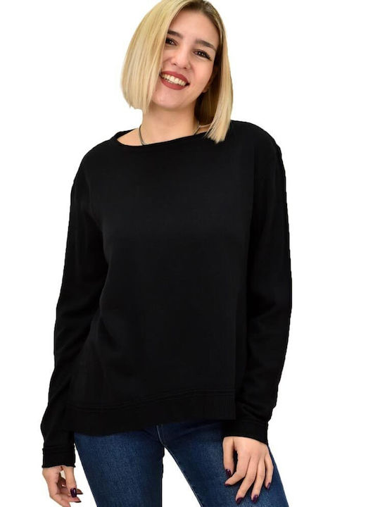 Potre Damen Langarm Pullover Schwarz