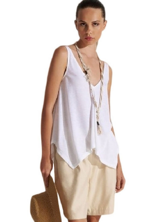Ale - The Non Usual Casual Women's Summer Blouse White