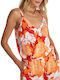 Ale - The Non Usual Casual Women's Summer Blouse with Straps & V Neck Floral Multicolor