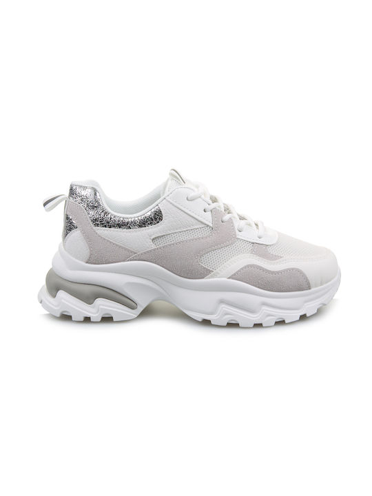 Fshoes Damen Sneakers Weiß