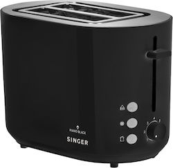 Singer Prăjitor de pâine 2 sloturi 850W Negru