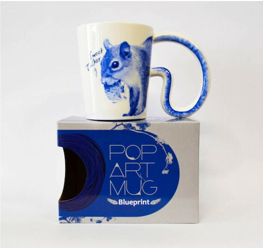 SP Souliotis Squirrel Mug Made of Porcelain Multicolour