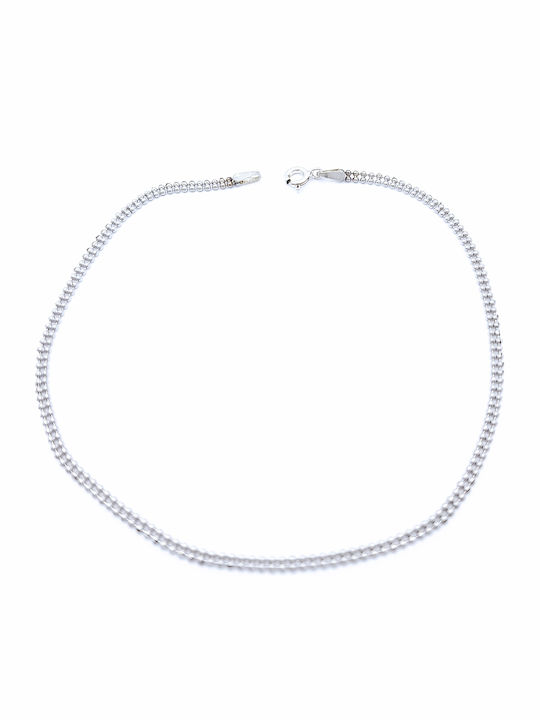 PS Silver Αλυσίδα Ποδιού από Ασήμι 24cm