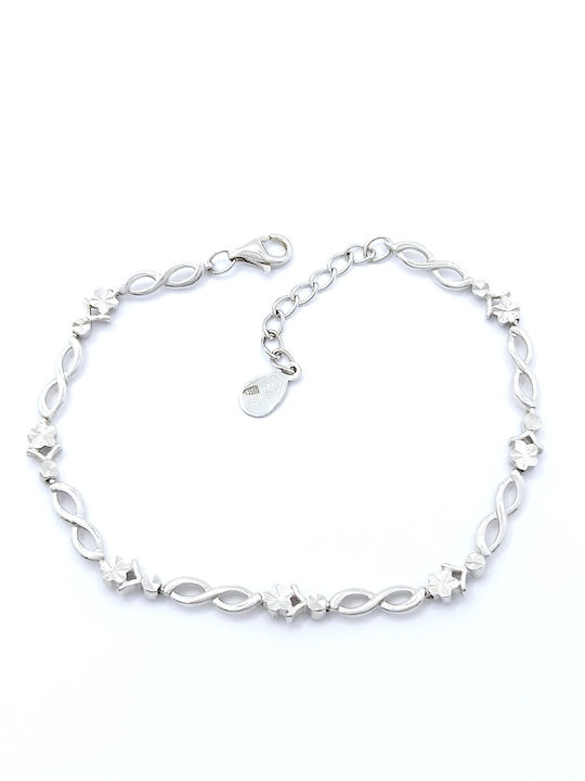 PS Silver Bracelet Chain with design Infinity made of Silver