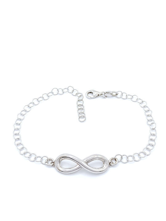 PS Silver Bracelet Chain with design Infinity made of Silver