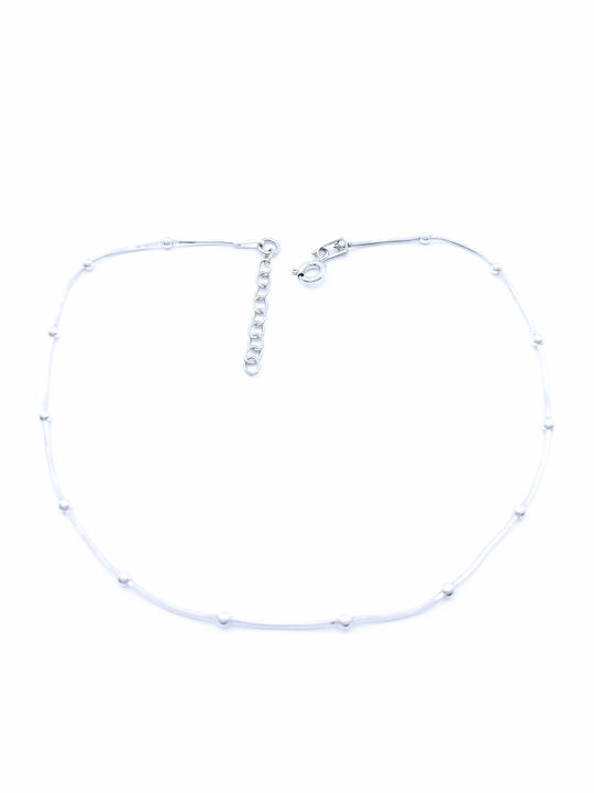 PS Silver Lanț De Gleznă Din Argint 5cm