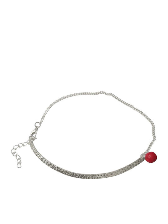 Tatu Moyo Fußarmband Kette Rot